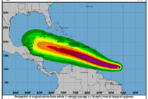 L’ouragan BERYL classé en catégorie 1 se renforce et devrait passer au sud de la Martinique